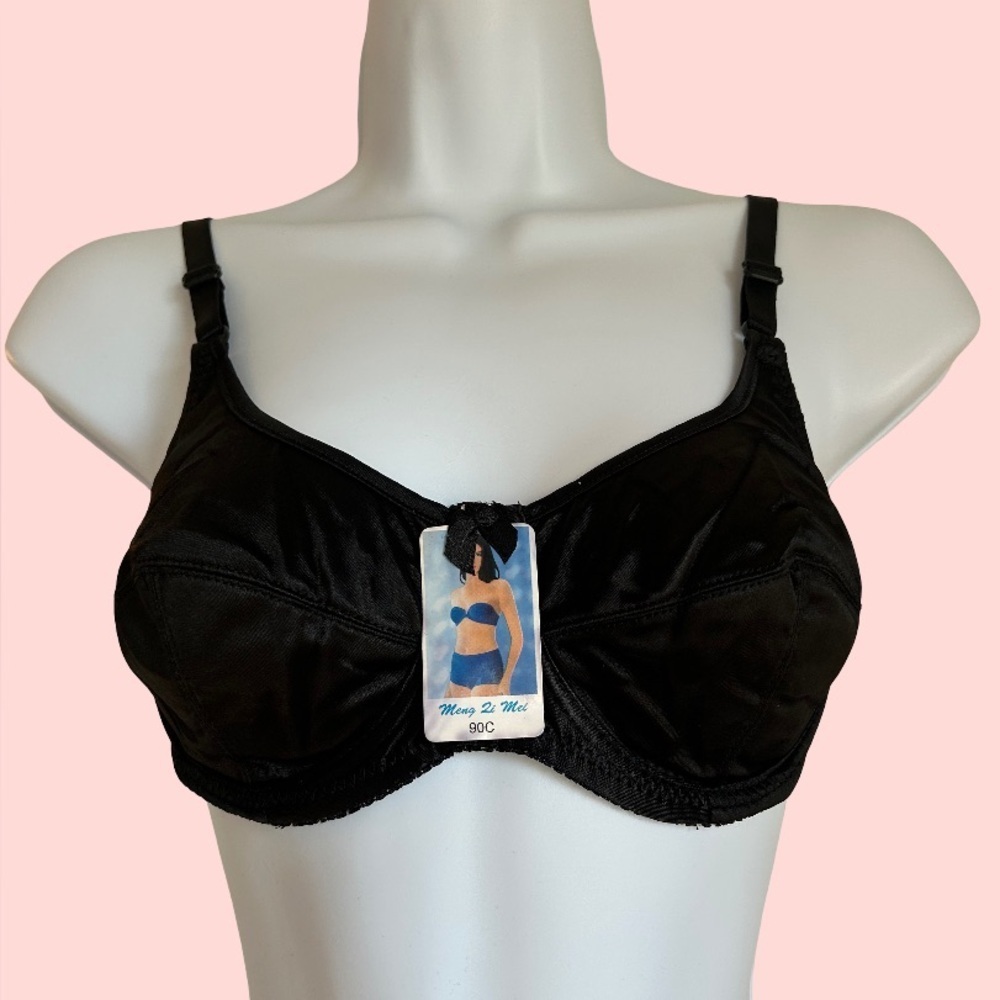 BLACK UNDERWIRE BRA - Picture 1 of 2